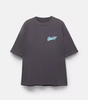 Short sleeve T-shirt with graffiti graphic